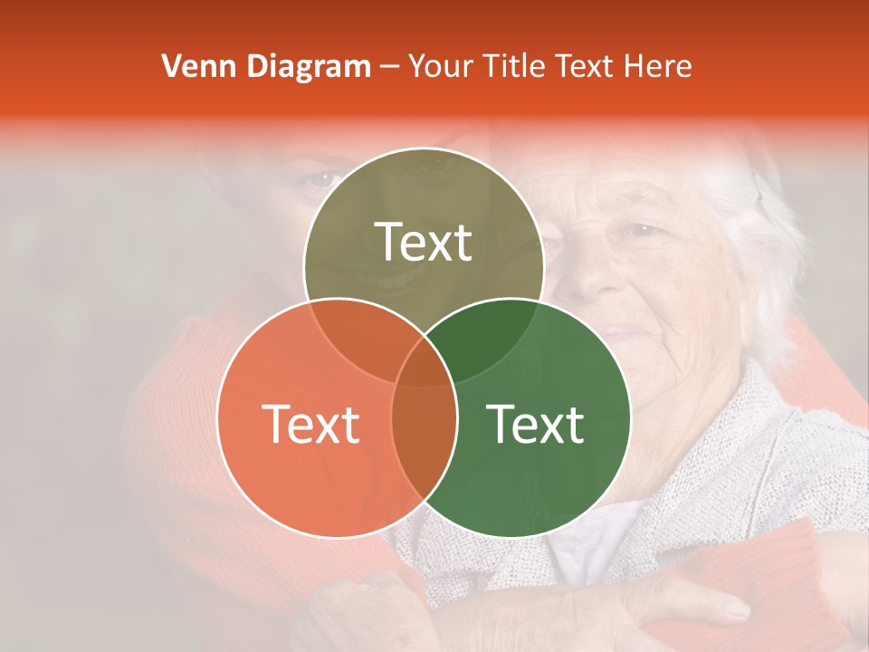 Smiling Retired Aged PowerPoint Template