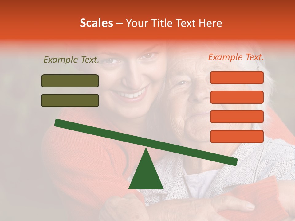 Smiling Retired Aged PowerPoint Template
