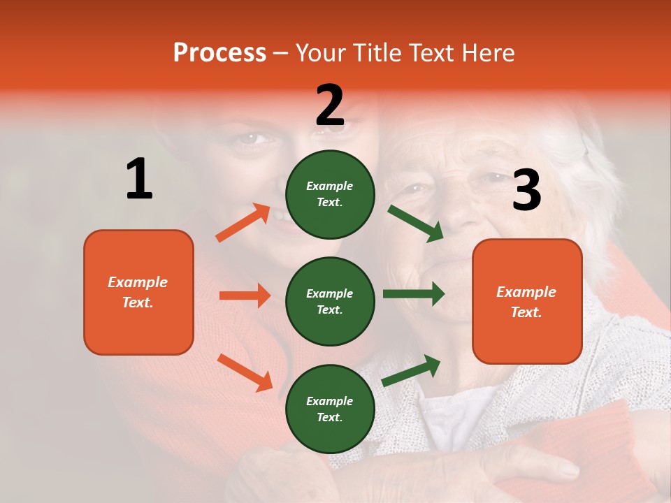 Smiling Retired Aged PowerPoint Template