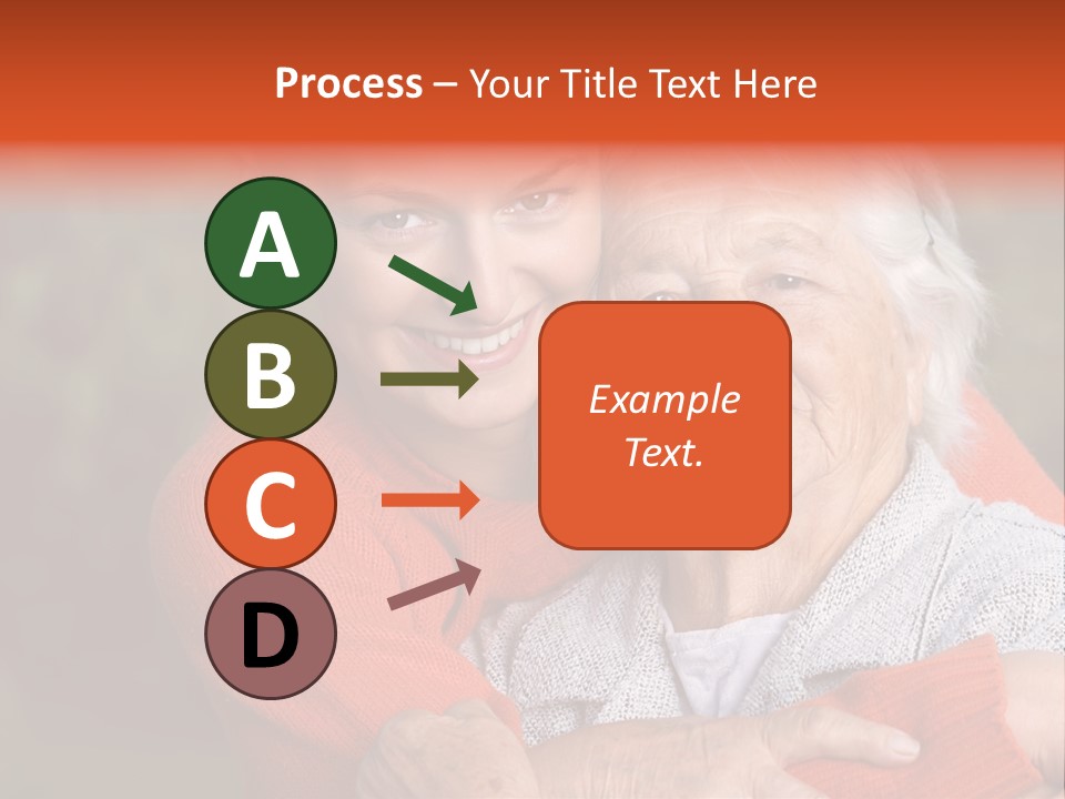 Smiling Retired Aged PowerPoint Template