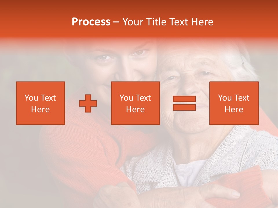 Smiling Retired Aged PowerPoint Template