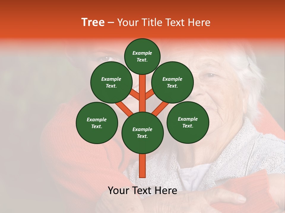 Smiling Retired Aged PowerPoint Template