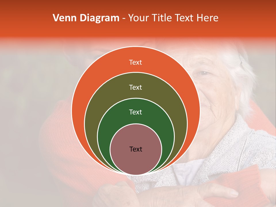 Smiling Retired Aged PowerPoint Template