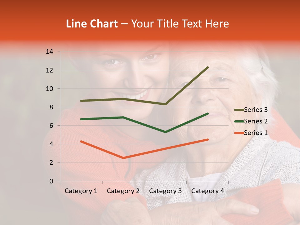 Smiling Retired Aged PowerPoint Template