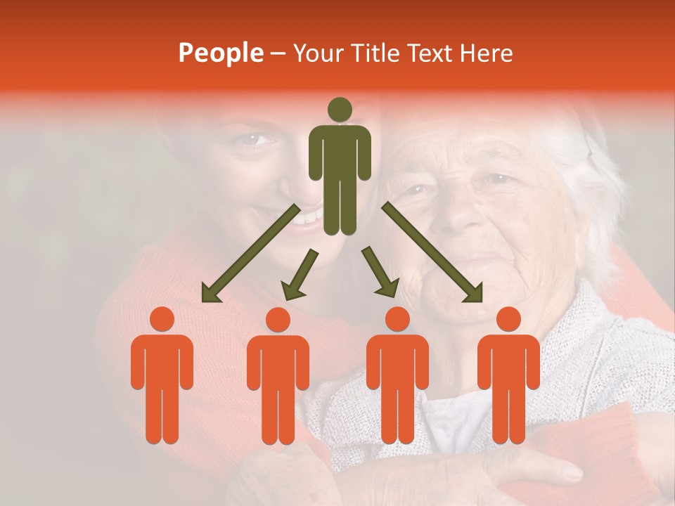 Smiling Retired Aged PowerPoint Template