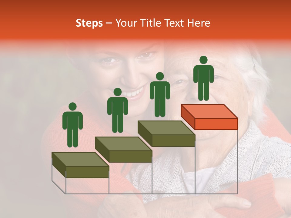 Smiling Retired Aged PowerPoint Template