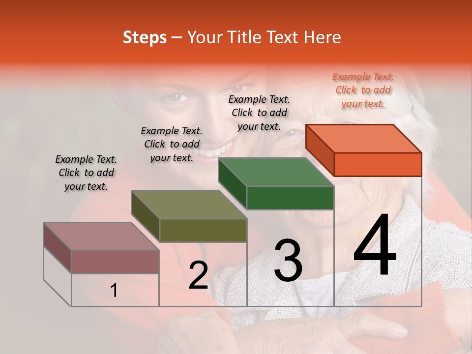 Smiling Retired Aged PowerPoint Template