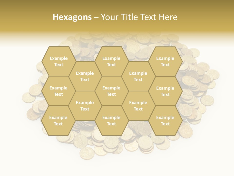 Earning Success Gold PowerPoint Template