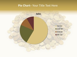 Earning Success Gold PowerPoint Template