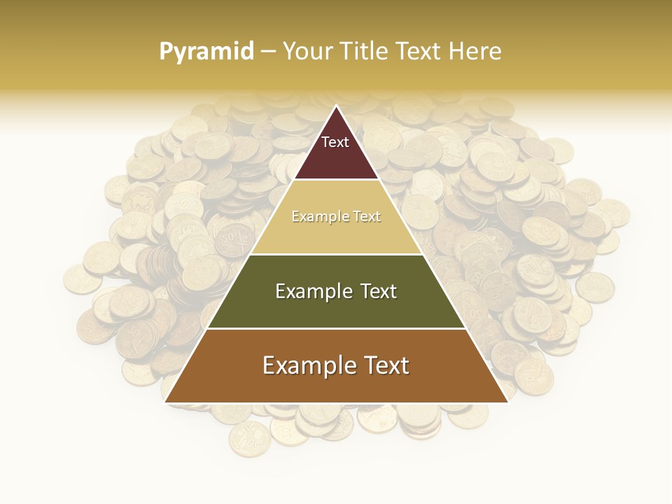 Earning Success Gold PowerPoint Template