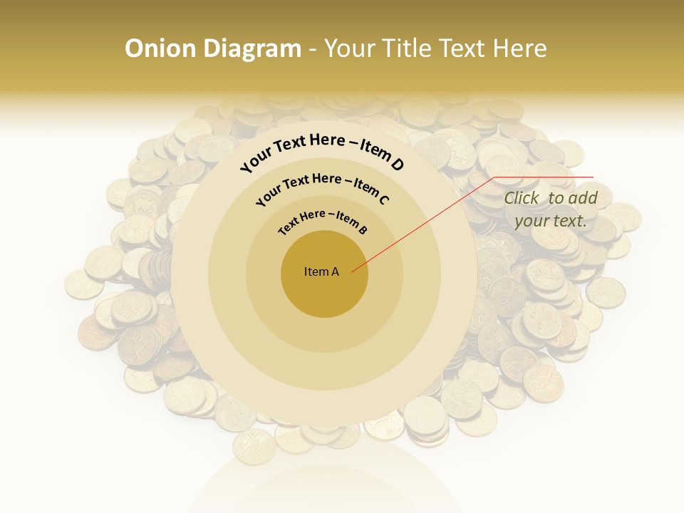 Earning Success Gold PowerPoint Template