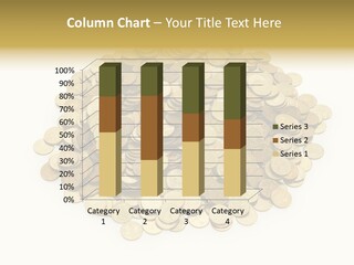 Earning Success Gold PowerPoint Template