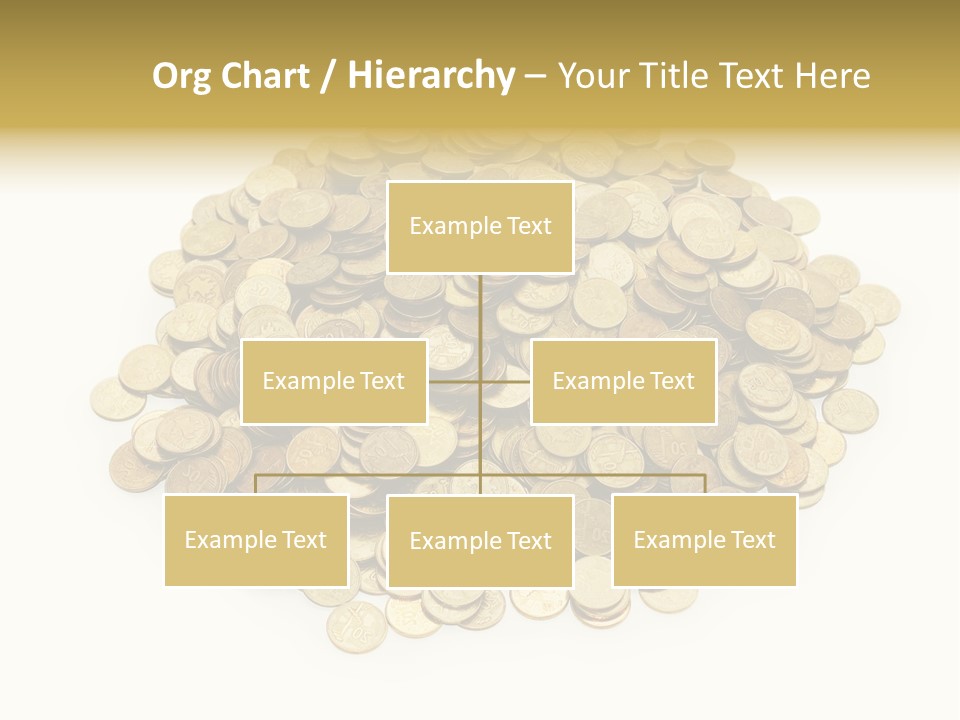 Earning Success Gold PowerPoint Template