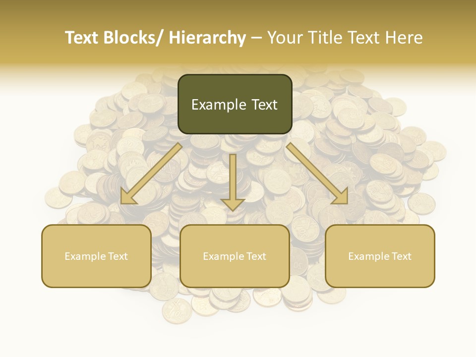 Earning Success Gold PowerPoint Template