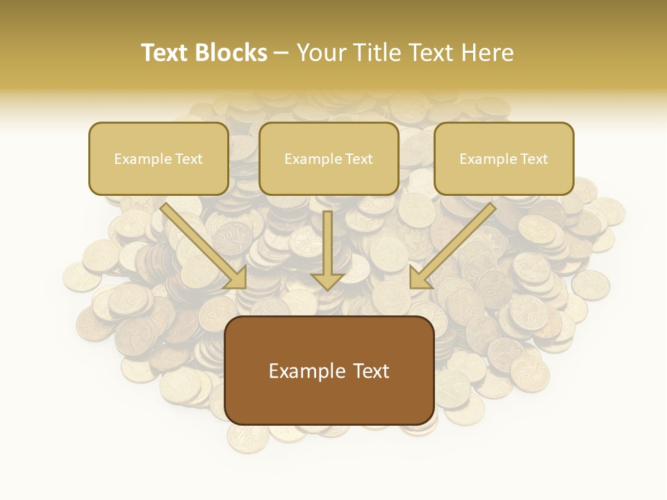 Earning Success Gold PowerPoint Template