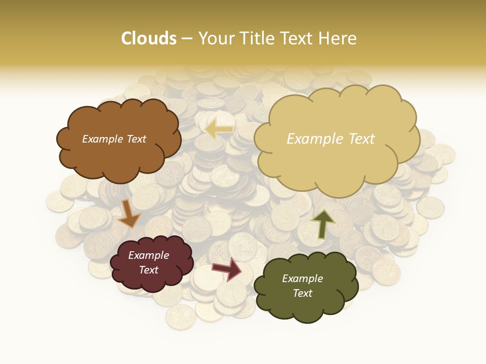 Earning Success Gold PowerPoint Template