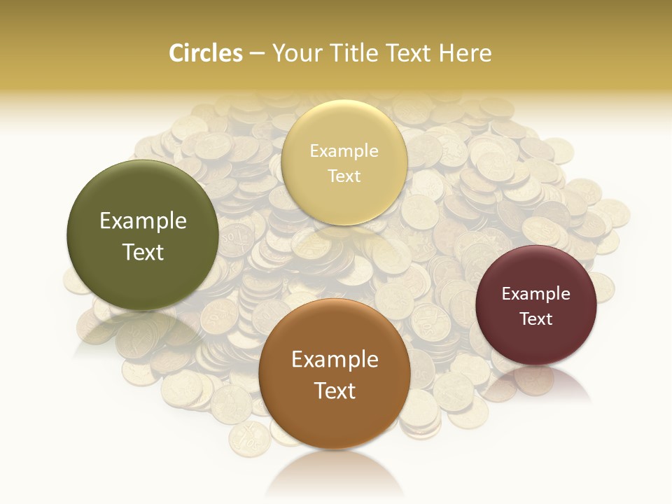 Earning Success Gold PowerPoint Template