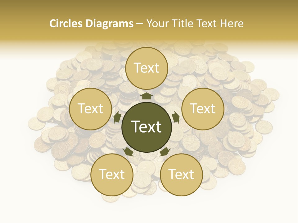 Earning Success Gold PowerPoint Template