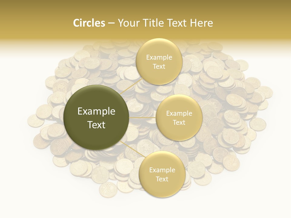 Earning Success Gold PowerPoint Template