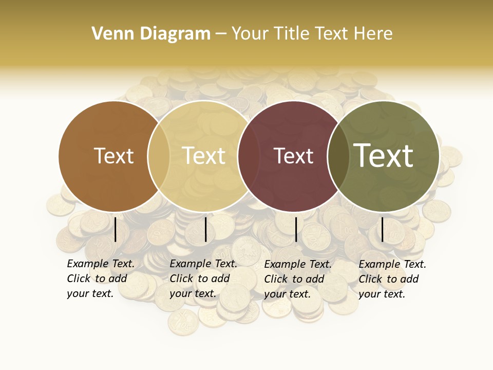 Earning Success Gold PowerPoint Template