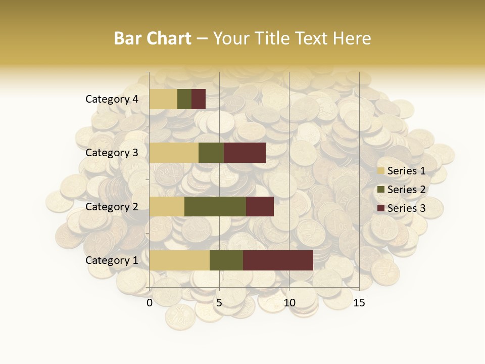 Earning Success Gold PowerPoint Template