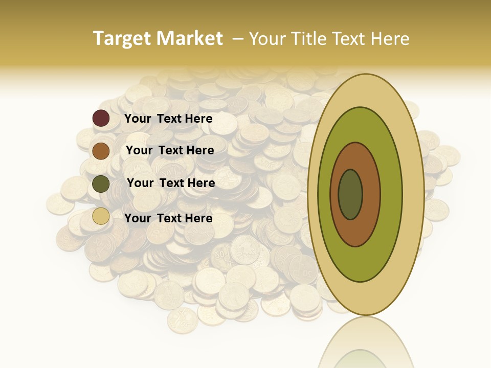 Earning Success Gold PowerPoint Template