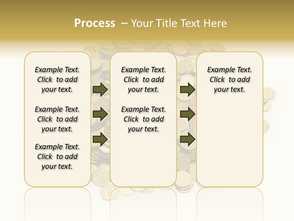 Earning Success Gold PowerPoint Template