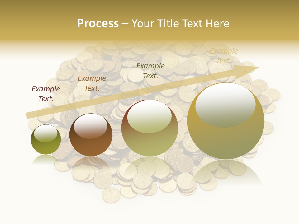 Earning Success Gold PowerPoint Template