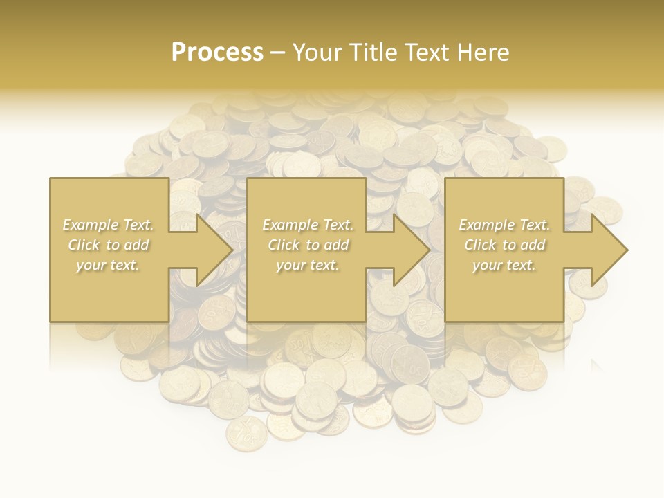 Earning Success Gold PowerPoint Template