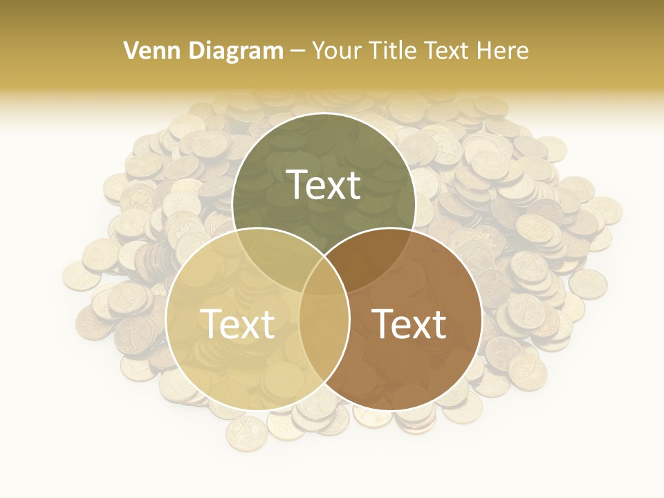 Earning Success Gold PowerPoint Template