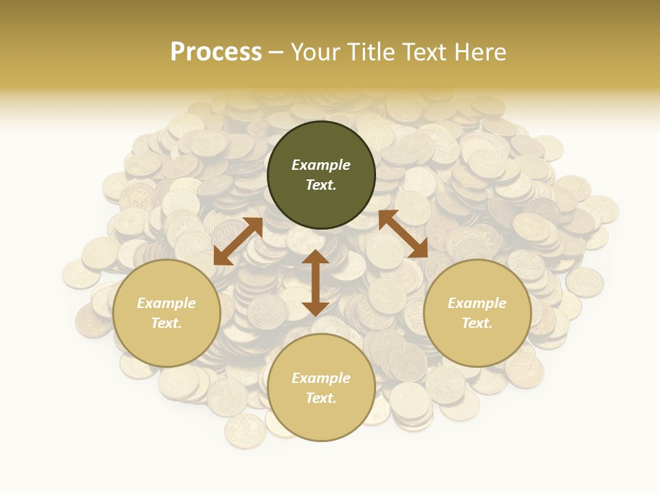 Earning Success Gold PowerPoint Template