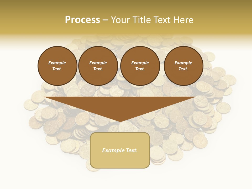 Earning Success Gold PowerPoint Template