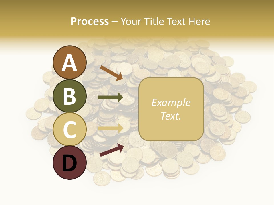 Earning Success Gold PowerPoint Template