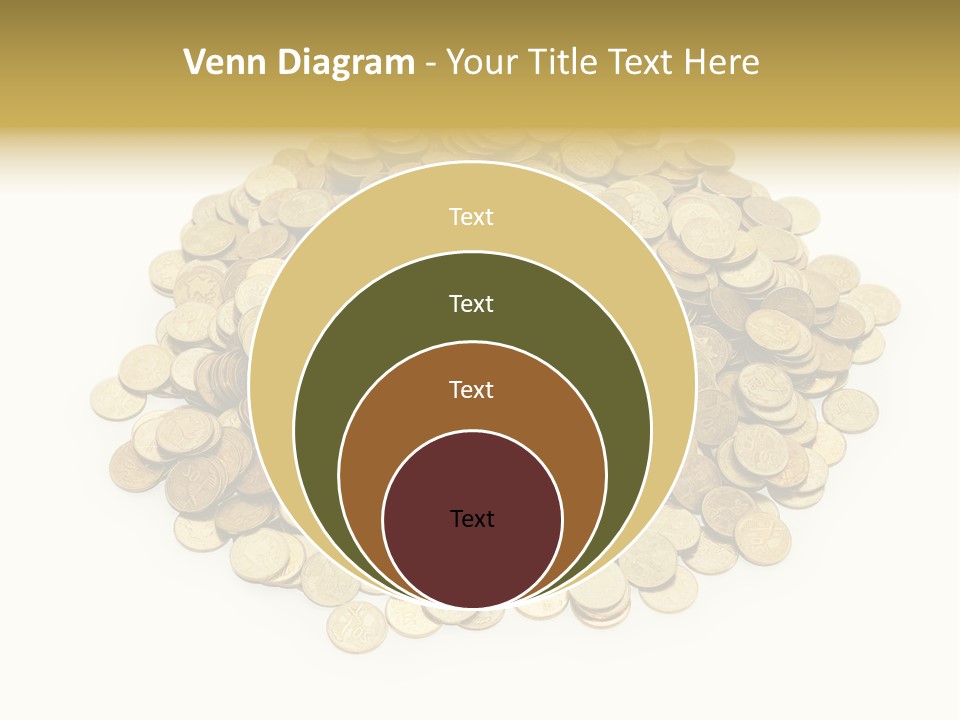 Earning Success Gold PowerPoint Template