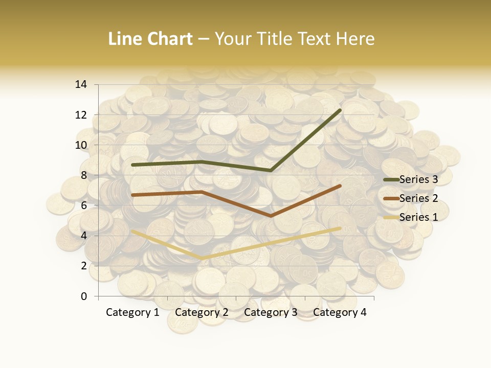 Earning Success Gold PowerPoint Template