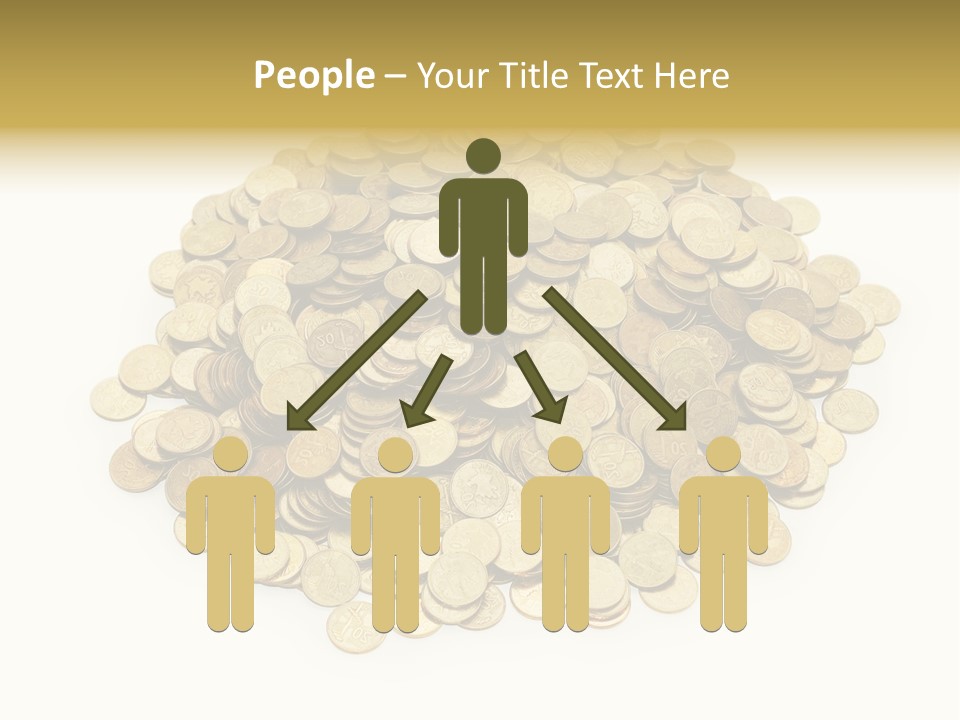 Earning Success Gold PowerPoint Template