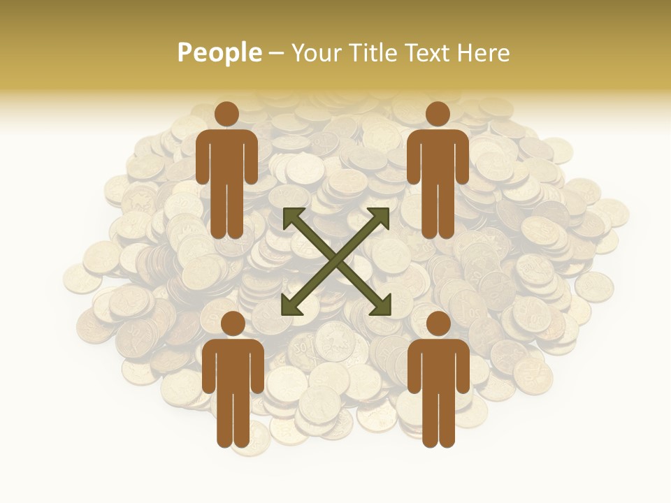 Earning Success Gold PowerPoint Template