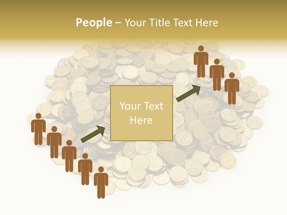 Earning Success Gold PowerPoint Template