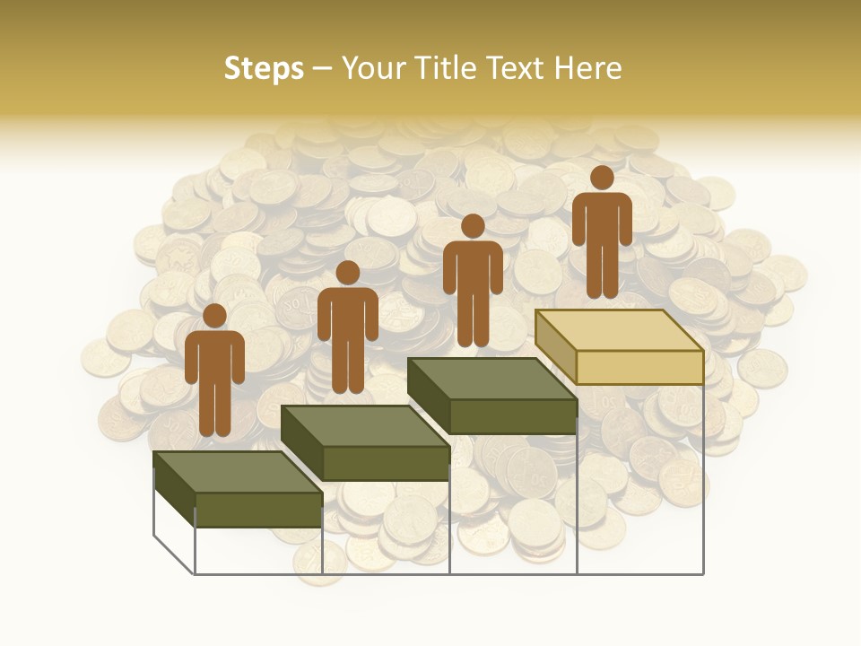 Earning Success Gold PowerPoint Template