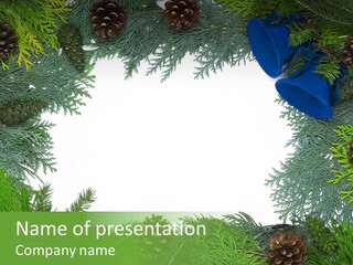 Framed Decoration Ornament PowerPoint Template