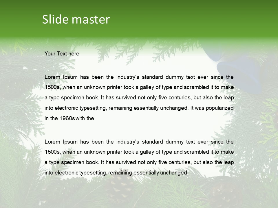 Framed Decoration Ornament PowerPoint Template