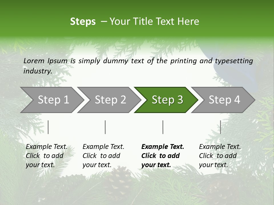 Framed Decoration Ornament PowerPoint Template