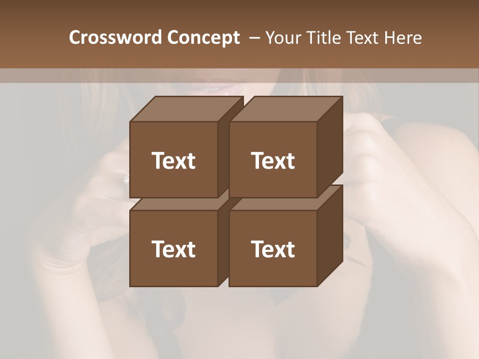 Beautiful Lady Mug PowerPoint Template
