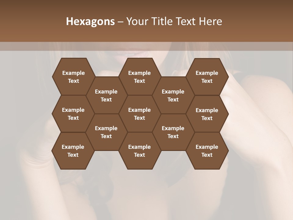 Beautiful Lady Mug PowerPoint Template