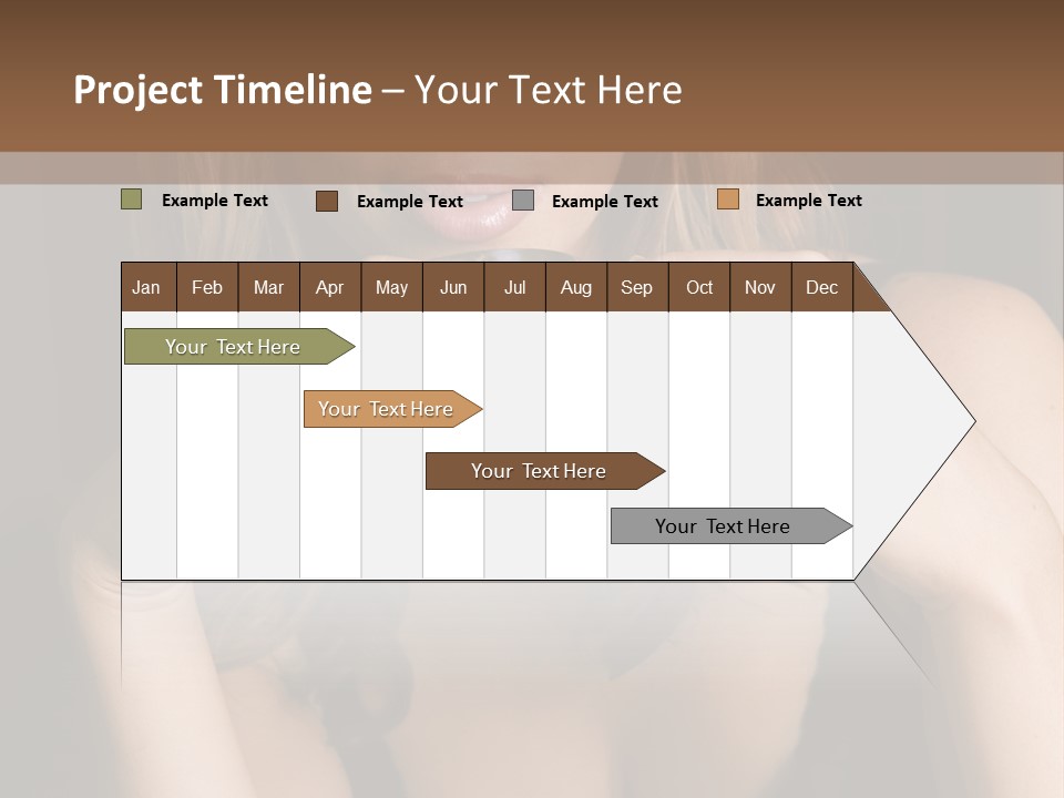 Beautiful Lady Mug PowerPoint Template