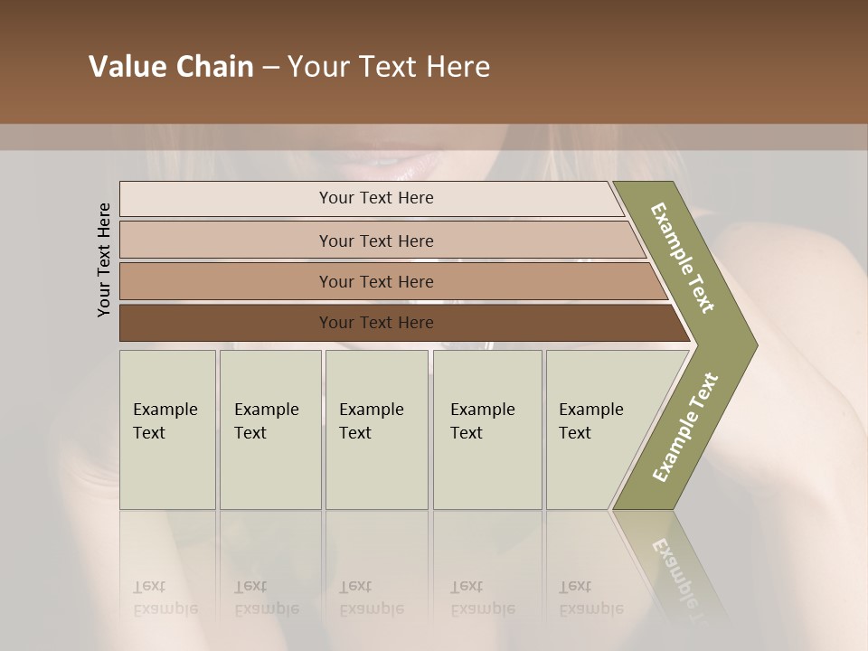 Beautiful Lady Mug PowerPoint Template
