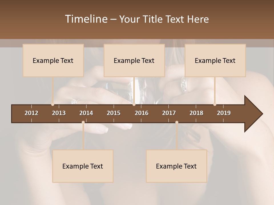 Beautiful Lady Mug PowerPoint Template