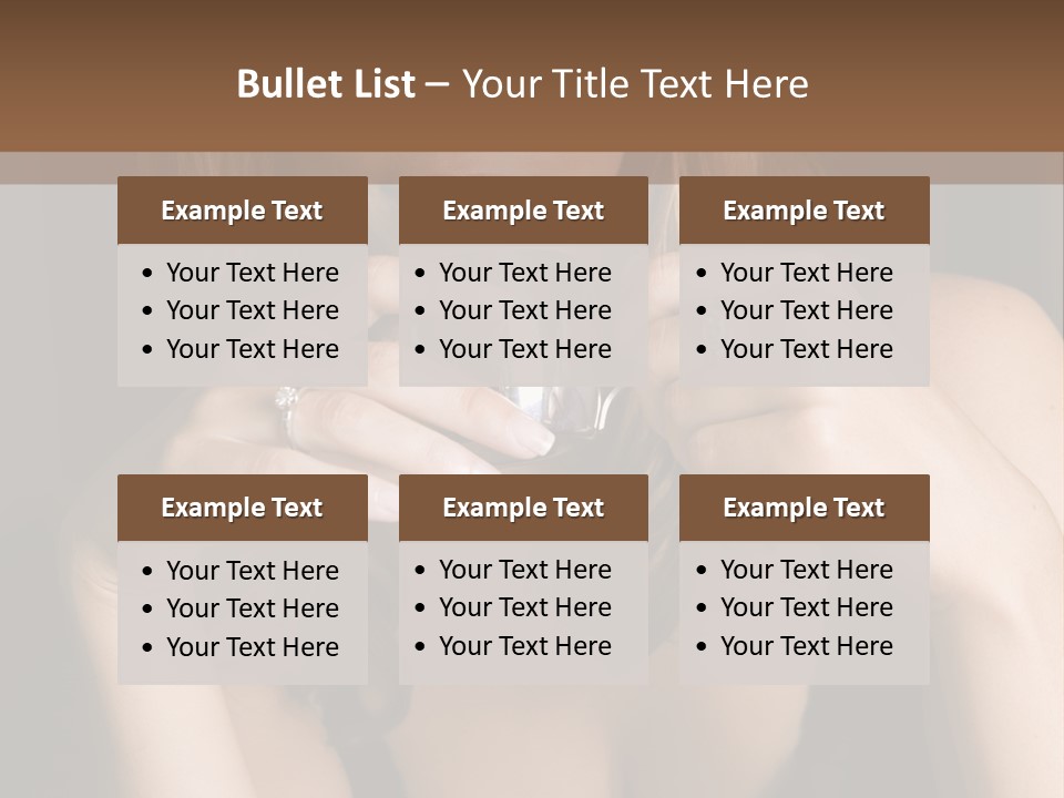 Beautiful Lady Mug PowerPoint Template