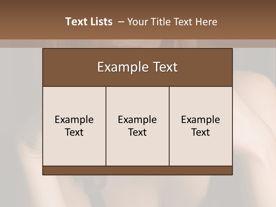 Beautiful Lady Mug PowerPoint Template
