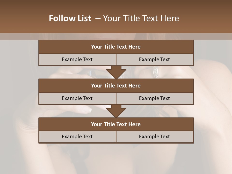 Beautiful Lady Mug PowerPoint Template